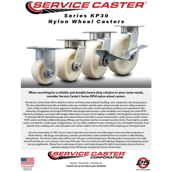 Service Caster Kingpinle Caster Set Service Caster Wayfair